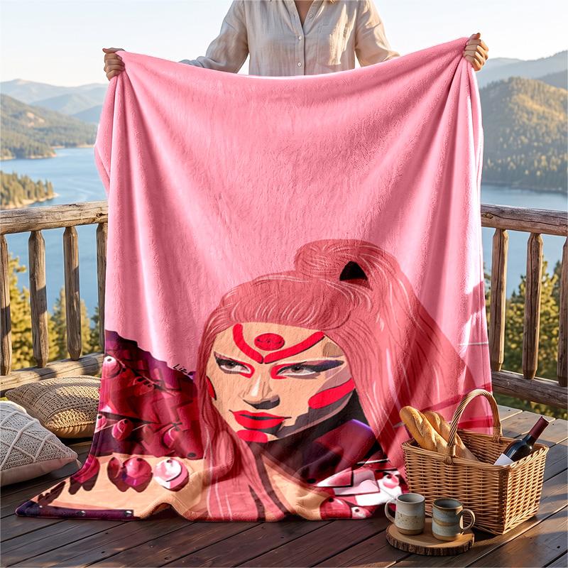Warm Flannel Throw Blanket,Lady Gaga Lightweight Cozy Blanket For Bed Sofa And Daily Use