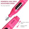 20000 RPM Electric Nail Polishing Grinder 6 Grinding Heads Portable Electric Nail File Multifunctional USB Powered Nail Grinder