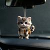 Kawaii Cat Keychain Accessories Acrylic Car Hanging Decor, Cute 2D Flat Rearview Mirror Small Figurine Pendant, Accessories, Creative Gifts for Teens
