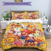 3pcs bedding set Mario Characters Includes 1 Comforter + 2 Pillowcases, Without Pillow Inserts, Soft Comfortable,a0910257