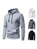Men's European Size Jacquard Pullover Hoodie