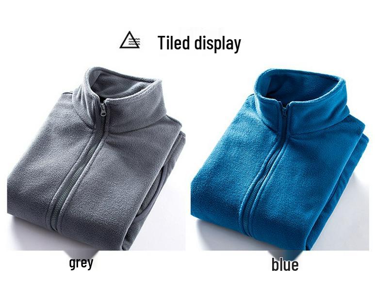 Men's Fleece Sherpa Hoodie Jacket - Double-sided, Thickened, Windproof for Autumn and Winter