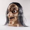 Halloween Hrůzostrašná Čarodějnice Stará Paní Dlouhé Vlasy Babička Latexová Maska Pokrývka Hlavy Vtipné Kostýmové Rekvizity