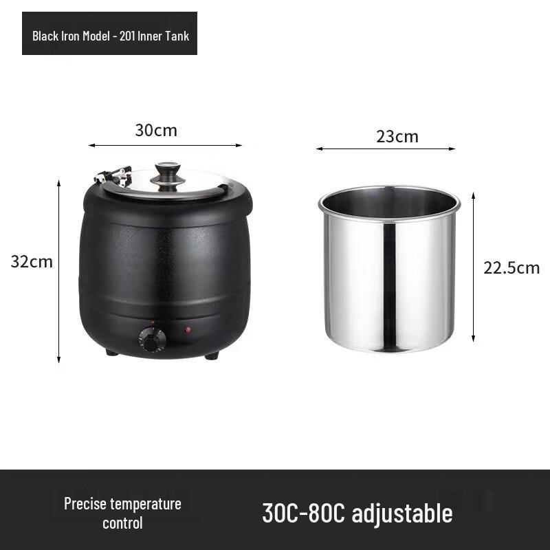 Commercial Stainless Steel Electric Soup Pot Warmer