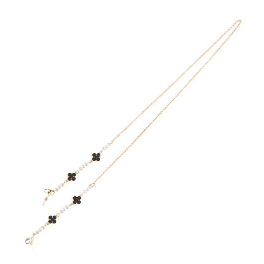 Buy Pearliky 77cm Eyeglass Chains Fashion Women Pearl Fourleaf Clover