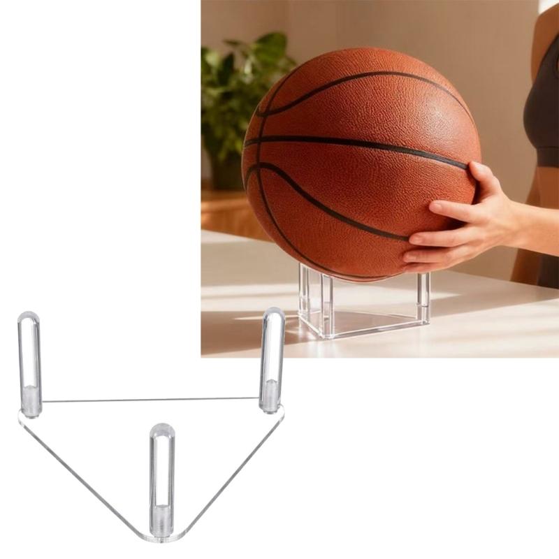2pcs Shatterproof Acrylic Sports Trophies Display Rack with Nonslip Base Sports Decors Shelf for Collectibles Storage