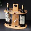 Wooden Red Wine Rack Cup Holders Desktop Storage Racks Storage Organizers Shelf Storage Holder Display Shelves Display Stands