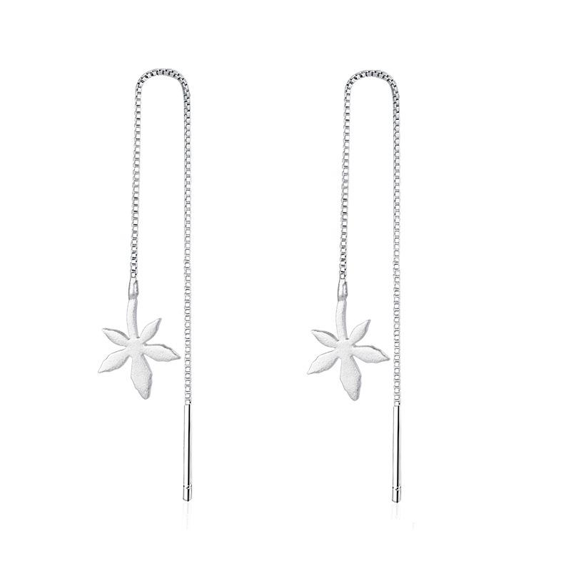 

Серьги-скинни Женственность Длинные серьги в виде листьев дерева День Кисточки Маленькие Свежие Серьги в виде кленовых листьев