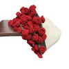 Hand-Knitted Tulip Floral Rose Sofa Throw Blanket