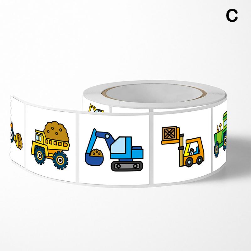 

Waterproof Sticker Engineering Vehicle Fire Truck Tractor Graffiti Paper Decorated Suitcase Ledger Journal Children S Toy