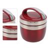 1.5L Vacuum Lunch Box 304 Stainless Steel Insulated Food Container Portable Bento Box for Student Office Worker Red