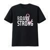 Brave And Strong Breast Cancer Awareness Women S Plus Size T Shirt Black 2X Large Vintage Washed Designer Clothes
