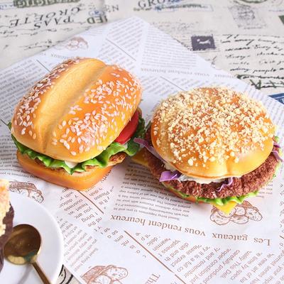 Simulatie Hamburger Model Nep Brood Voedselfotografie Props Winkelkast Decoratie Monster Kunstmatige Keuken Hamburger
