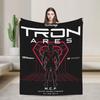 TRON Ares Dillinger Systems Flannel Blanket Runner Identity Disc Fashion Throw Blankets for Home 150*125cm Lightweight