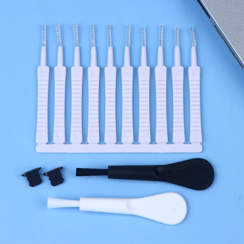 Cell Phone Charging Port Dust Plug With Cleaning Brush For 14 13 12 8 Pro Max Plus Type C Eearphone Cleaner Set
