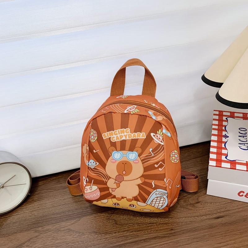 Cartoon Cute Boys And Girls Backpack Cute Fun Kapibara Kindergarten Baby Schoolbag Children Backpack Tide