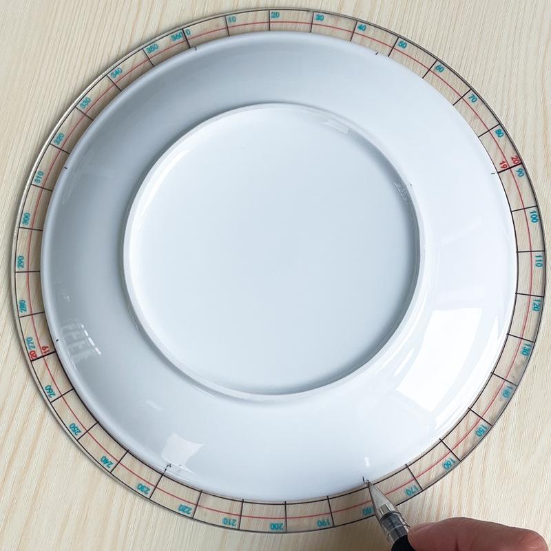 Transparent Acrylic Circular Clay Divider Tool with Precise Scale for Equal Cutting and Drawing Circles