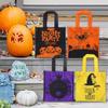 6Pcs Nonwoven Fabric Pumpkin Pattern Handbag Portable Trick or Treat Pouch  Birthday