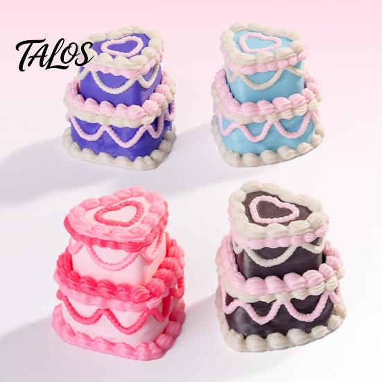 Desktop Ornaments Birthday Cake Stress Toy, Cute Dessert Decompression Fidget for Toys Adults Desk, Novelty Squeeze Gift Car, Office Decor Relief
