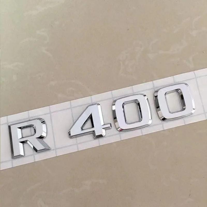 3D Flat Font Chrome Letters R320 R400 4Matic Top Quality ABS Emblem for Mercedes Benz R Class Car Trunk Nameplate Logo Sticker TG7