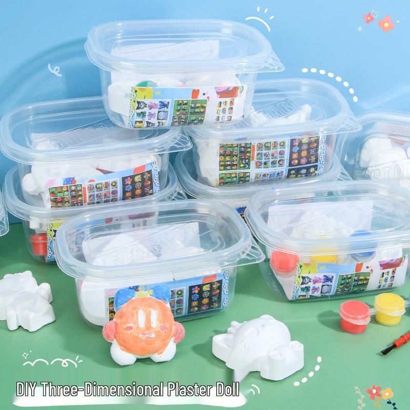 

Creative DIY 3D Plaster Doll Painting Kit for Kindergarten Students - Mini Coloring Shapes