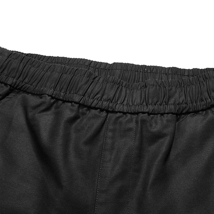 FILA Solid Color Mid-Rise Tapered Casual Pants Men bottoms Black F11M018801F-BK