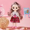 Bambola BJD 1/12 16cm Fai da te Mobile 13 Articolazioni Moda Carina Figura Principessa Regalo Ragazza Giocattoli per Bambini con Vestiti e Scarpe