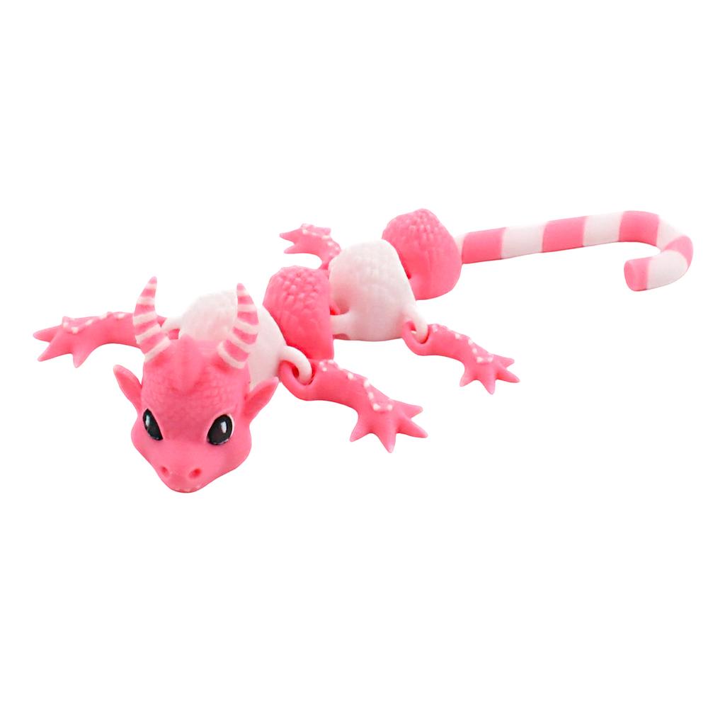 3D Printed Candy Hook Dragon, Cute And Interesting Novel Appearance, Multi-Color Little Dragon Ornament Gift Toy