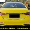 Car Styling Rear Trunk Door Tail Gate Strip Cover Trim Stainless Steel Accessories Kit For Mercedes Benz C Class W206