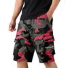 Men's Camouflage Cargo Shorts with Pockets, Drawstring Waist Casual Workout Shorts