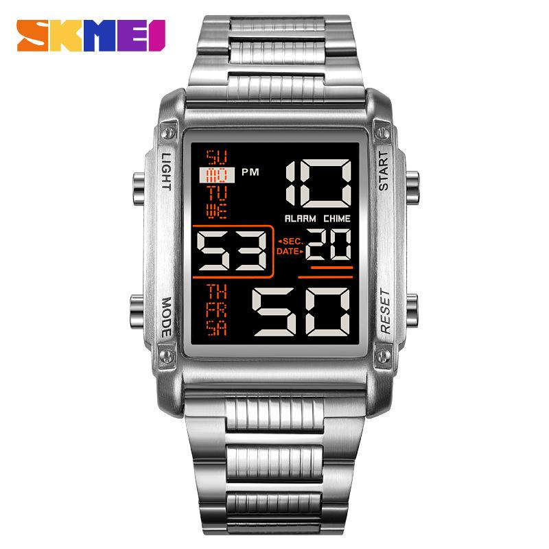 

Електронний годинник Moment Beauty Чоловічий квадратний годинник Багатофункціональний світловий водонепроникний електронний годинник Спортивний годинник