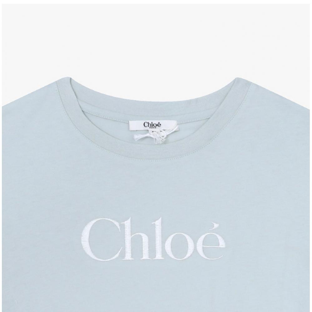 Chlo  Kids Logo Short Sleeve Tee C20485 73h