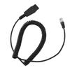 RJ9 to QD Adapter Cable RJ9 Quick Disconnect Cable for Plantronics for Avaya IP 1608 1616 9610 9620
