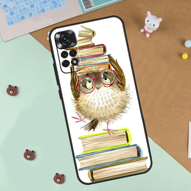 

Cute Owl Cartoon Case For Xiaomi Redmi Note 13 14 9 10 11 12 Pro 10S 11S 12S Cover For Redmi 13C 10C 12C 14C Redmi Note 10S