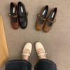 Fashion IPPEUM Mary Janes Flat Shoes Women Ballet Flats 2025 New Black PU Leather Buckle Straps Zapatos de Mujer Ballerina