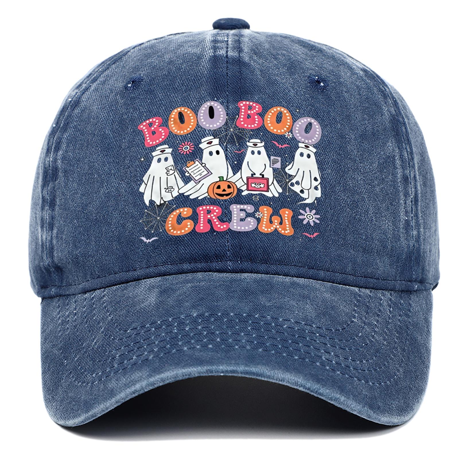 

Letter pumpkin printed baseball cap, cute ghost duckbill cap,men s and women s Halloween holiday hats,adjustable and comfortable Adjustable