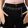 European Fashion Single Layer Star Decor Waist Chain With Alloy Material For Women And Men
