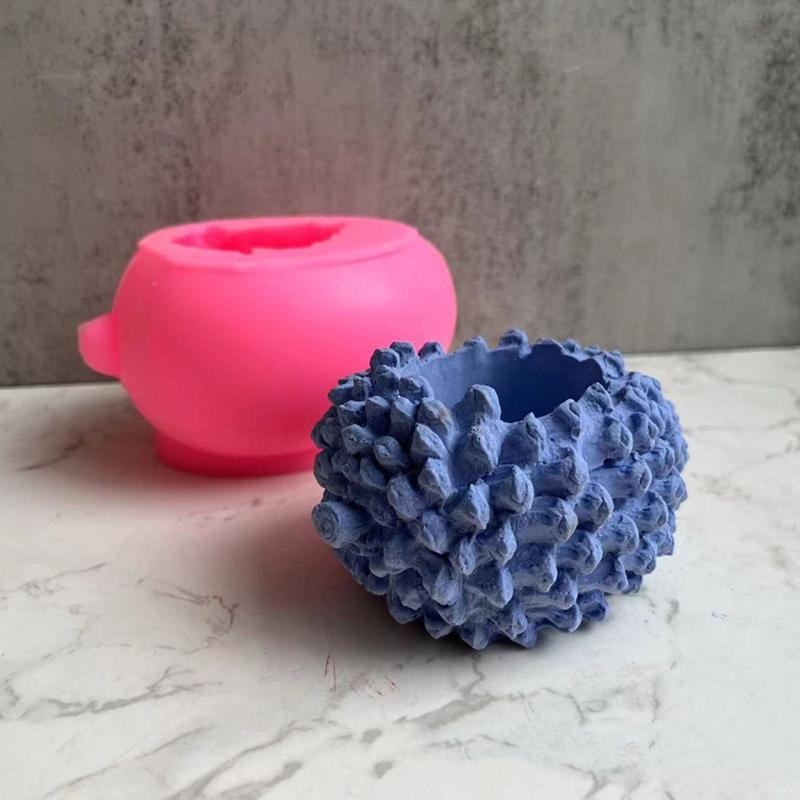 Candles Holder Resin Mold,Cement Gypsum Flower Pot Silicone Molds Epoxy Resin Casting Molds for Jewellery Storage Box