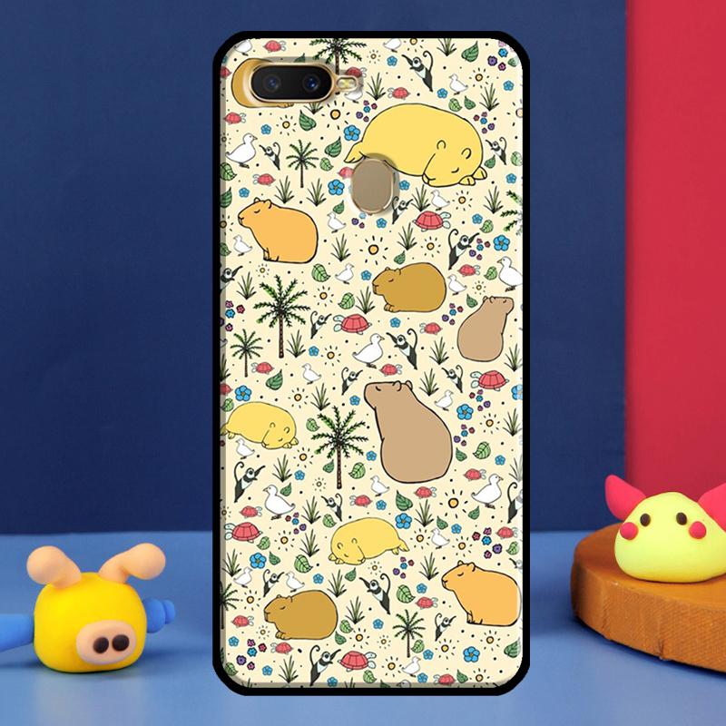 Capybara Lovely Animal For Oppo A54 A57 S A78 A58 A98 A5 A9 A91 A15 A16 A17 A52 A72 A76 A96 A74 A94 A77 Phone Case