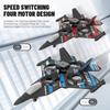 Remote Control Foam Fighter Drone with Lights & Camera - Crash-Resistant, Obstacle Avoidance Airplane Toy for Kids.
