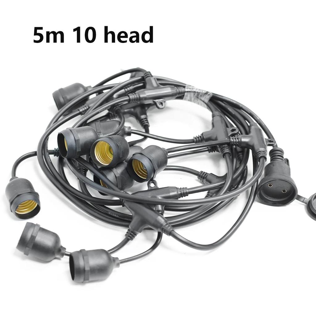 10M Patio String Light Outdoor Garland Lights ,220V Connectable Hanging Light for Backyard Porch Balcony Party Decor, E27