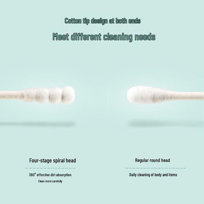 Chahua Double-Ended Paper Stick Cotton Swabs