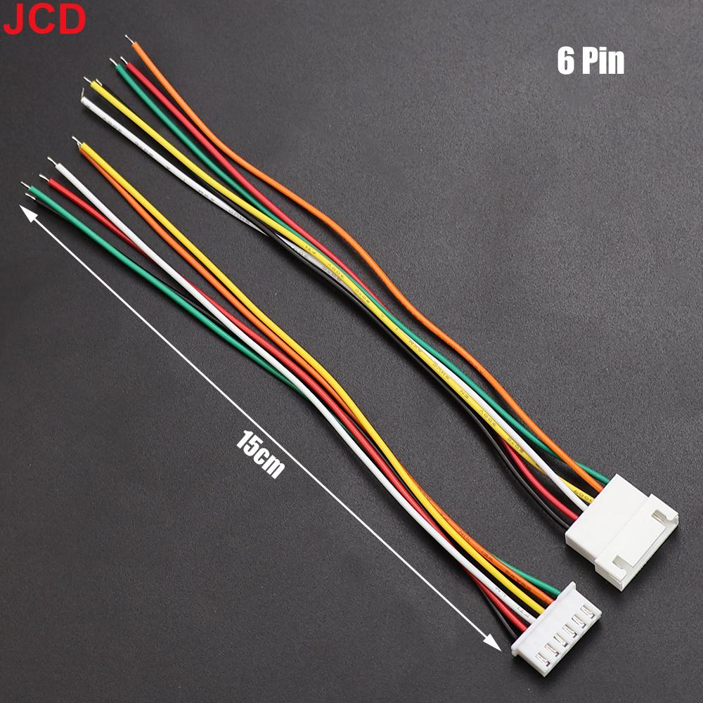JCD 10Pairs Micro JST XH 2.54 2P 3P 4P 5P 6PIN Male Female Plug Connector 2.54mm Pitch With Wire Cable Battery Charging Cable