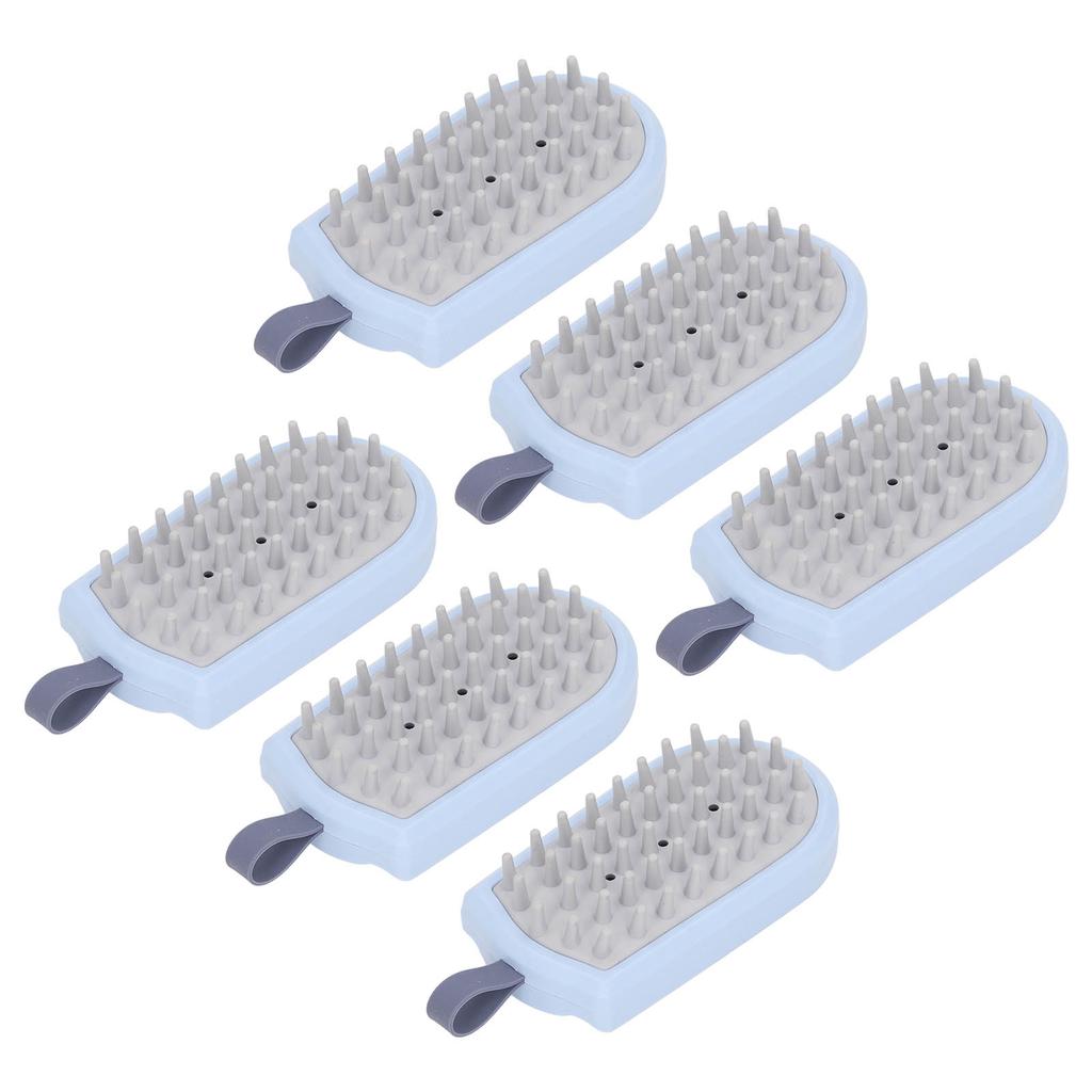 6Pcs Scalp Brush ABS Silicone Ergonomic Anti Slip Handle Light Head Massage Scalp Massager for Men Women Shampoo
