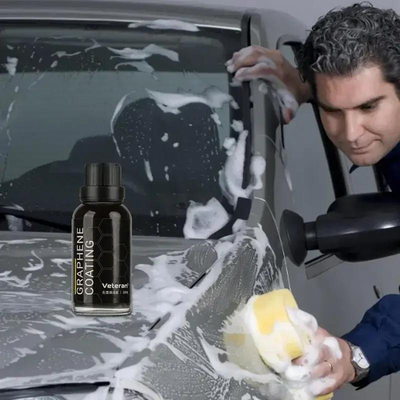30ML Graphene Ceramic Coating with Sponge Portable Auto Car Protective Graphene Coating Agent for Prevent Scratches Chips