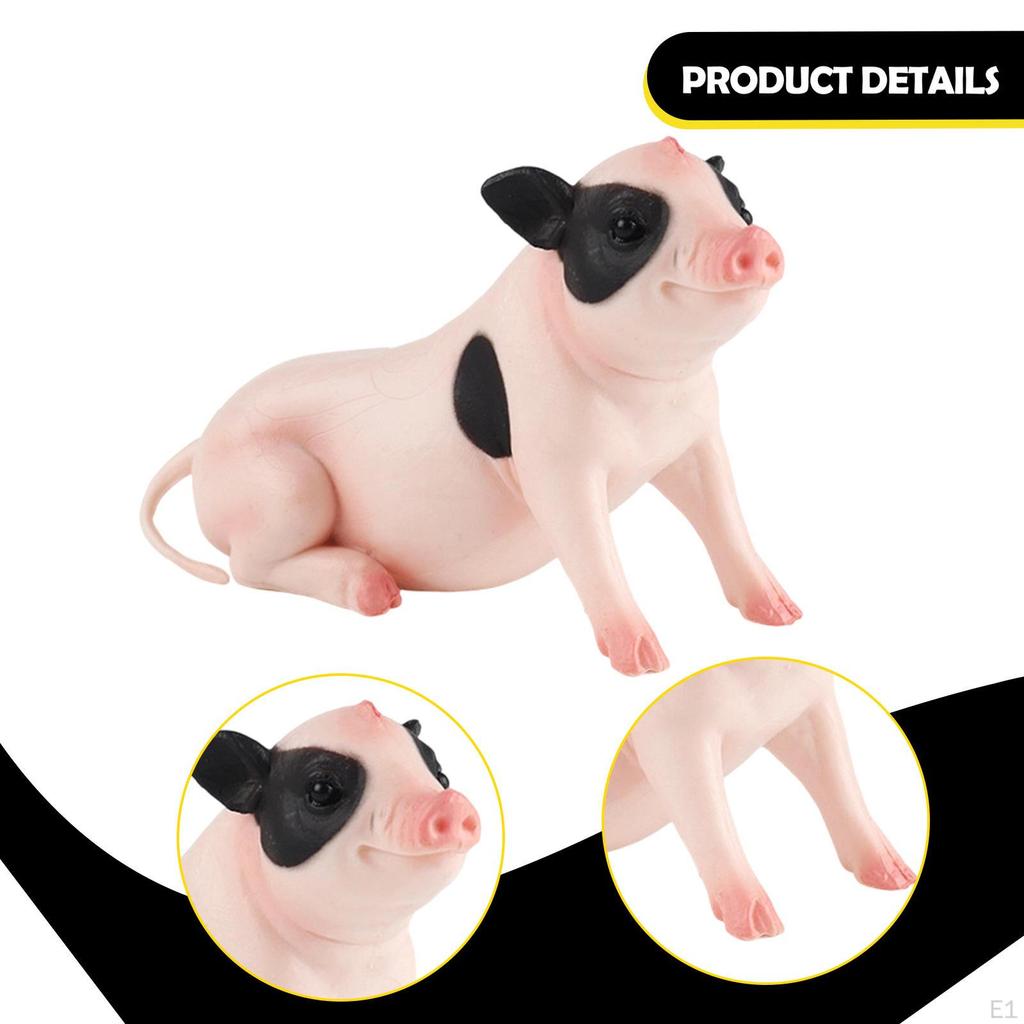 Miniature Piglet Figurine, Educational And Decorative Toy, Realistic Original, Representing A