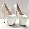Neue 19 cm High Heels, Außen hohe starke Ferse Candy Farbe große Größe Damenschuhe, sexy Hass Himmel hohe Schuhe