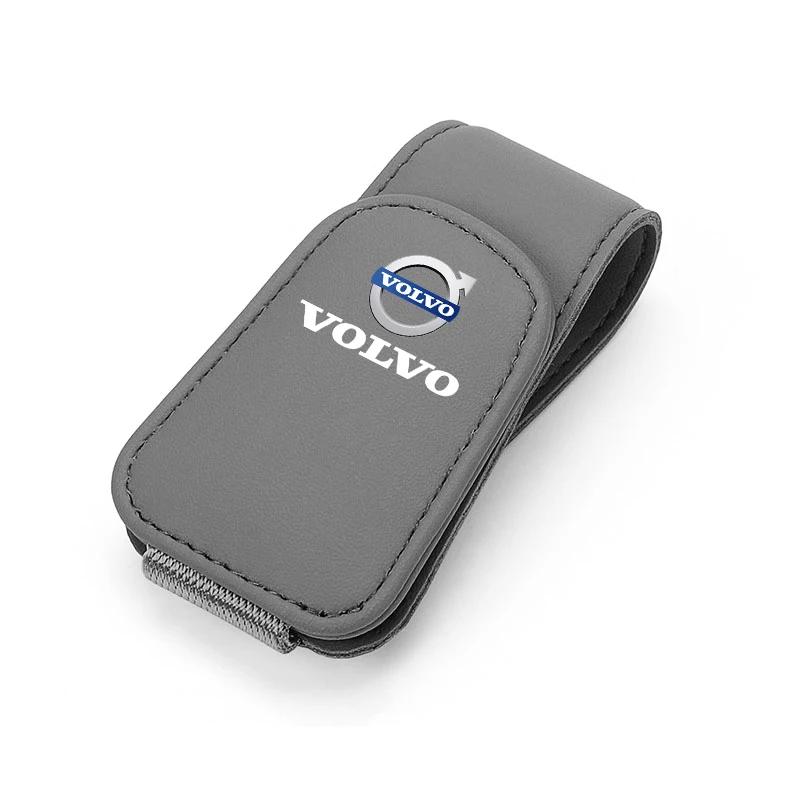 Car Interior Glasses Clip Sunshade Storage Brace Auto Accessories For Volvo Xc60 Xc90 V40 V60 S60 V50 V90 S80 C40 XC40 V70 XC70