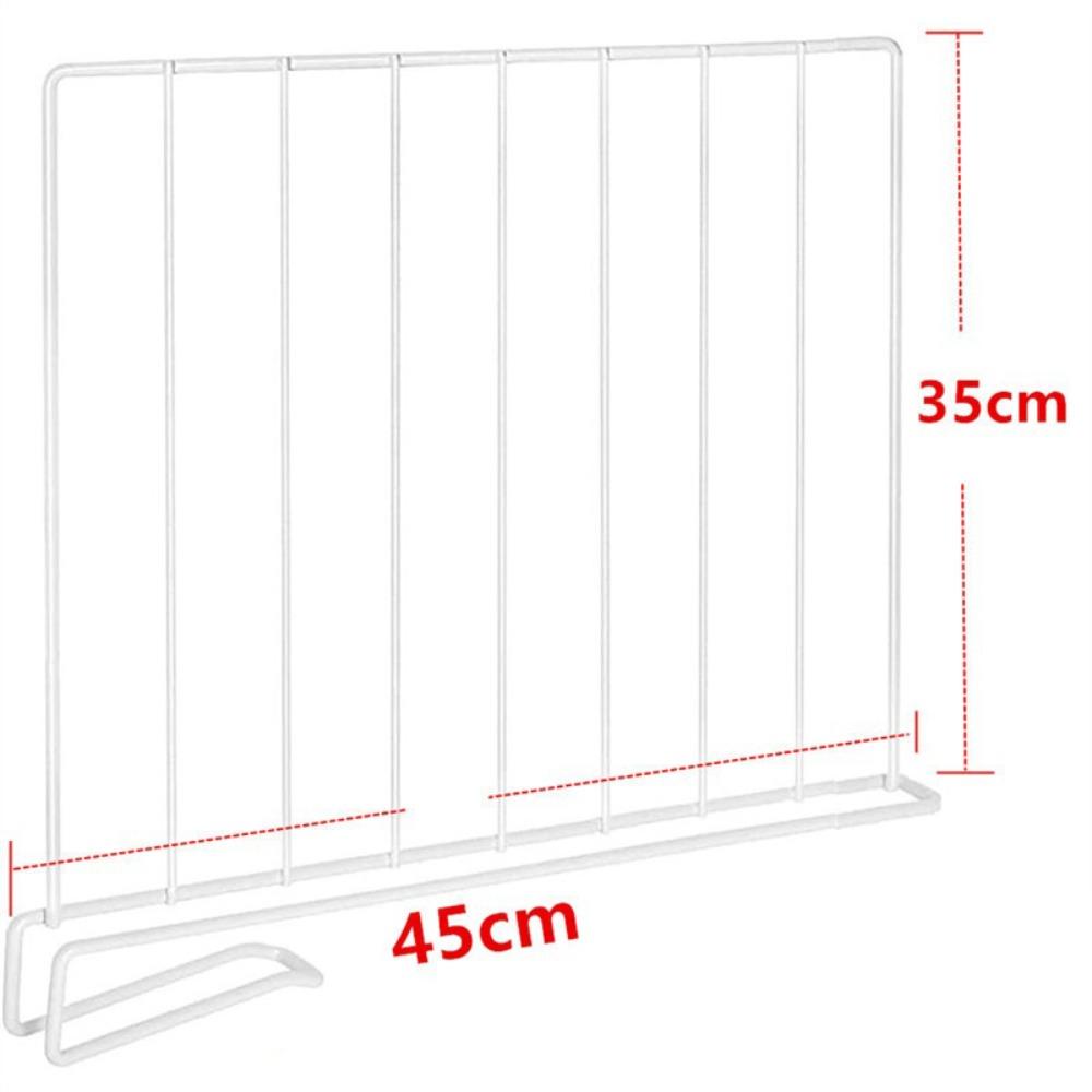 Metal Closet Divider White Shelf Divider Space Saving Closet Separator For Bedroom