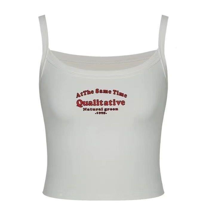 Women's Solid Color Sleeveless Camisole Belly Button Top